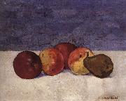 Max Buri Stilleben mit Apfeln und Birne oil on canvas